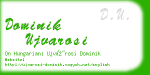 dominik ujvarosi business card